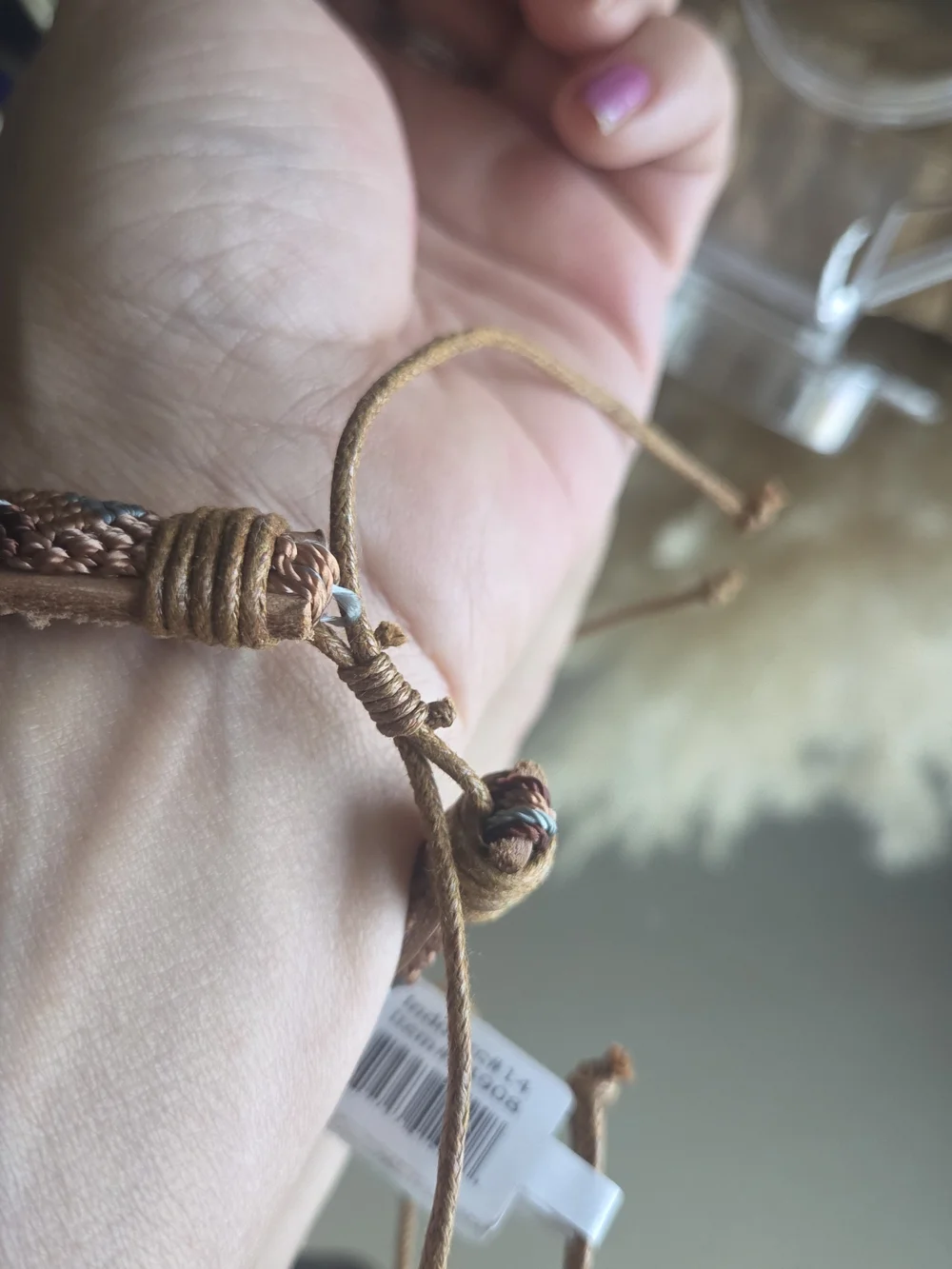Earthy Boho Woven Adjustable Friendship Bracelet | Leather Cord Tribal Style